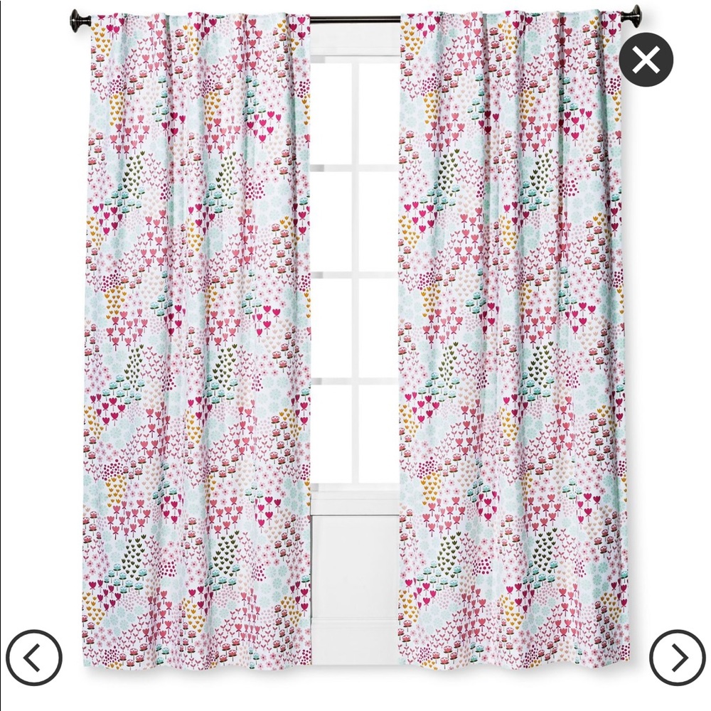 Set of pillowfort 84 inch curtains